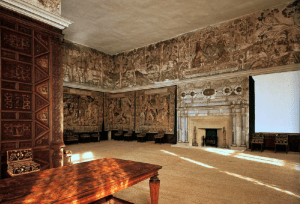 Eglantine Table, High Great Chamber, Hardwick Hall